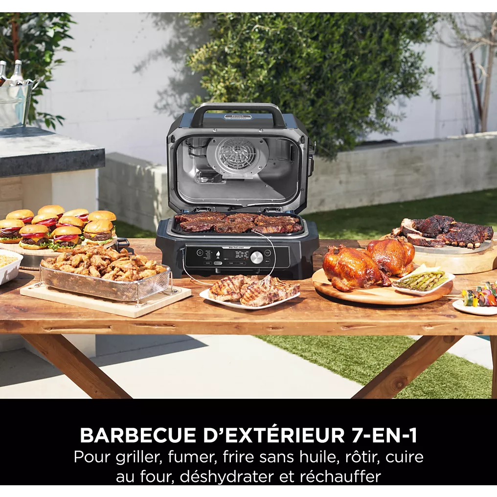 Elektrogrill NINJA OG901EU Woodfire Pro Connect – Tischgerät, 44,5×26,5 cm – Bild 3