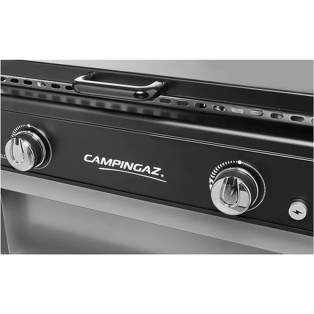 Gas-Plancha CAMPINGAZ BLUE FLAME EXLD 2 Brenner auf Wagen, 60×40 cm – Bild 2