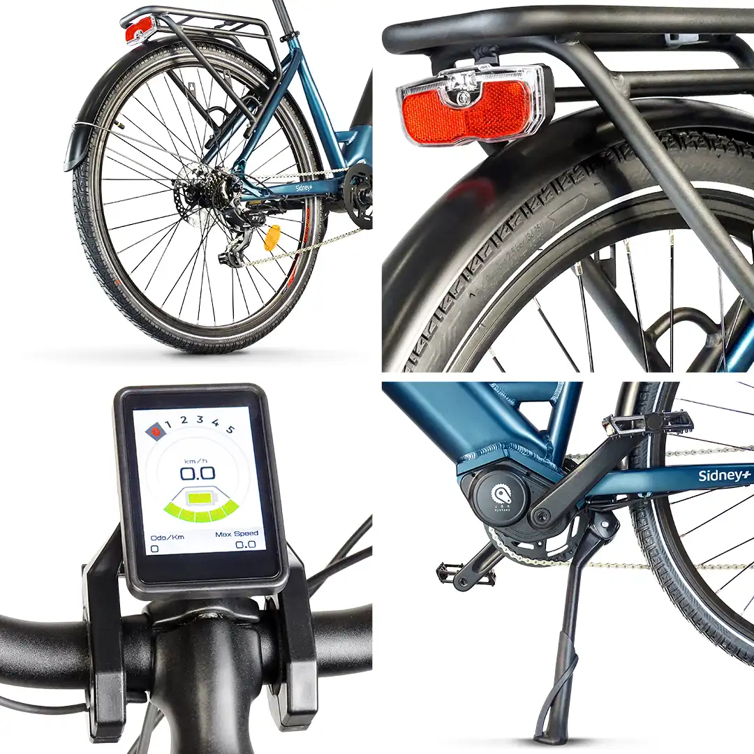 Elektro-Stadtrad UrbanBiker Sidney PLUS Mittelmotor – Bild 7