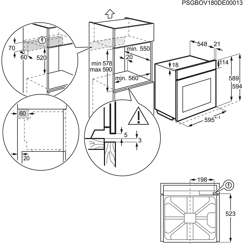 Einbaubackofen ELECTROLUX EOD6P67WH SteamBake Pyrolyse – Bild 7