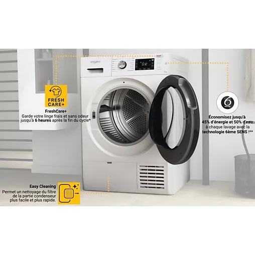 Wärmepumpentrockner WHIRLPOOL FFTBNM229X2BFR + Einbaukit – Bild 10