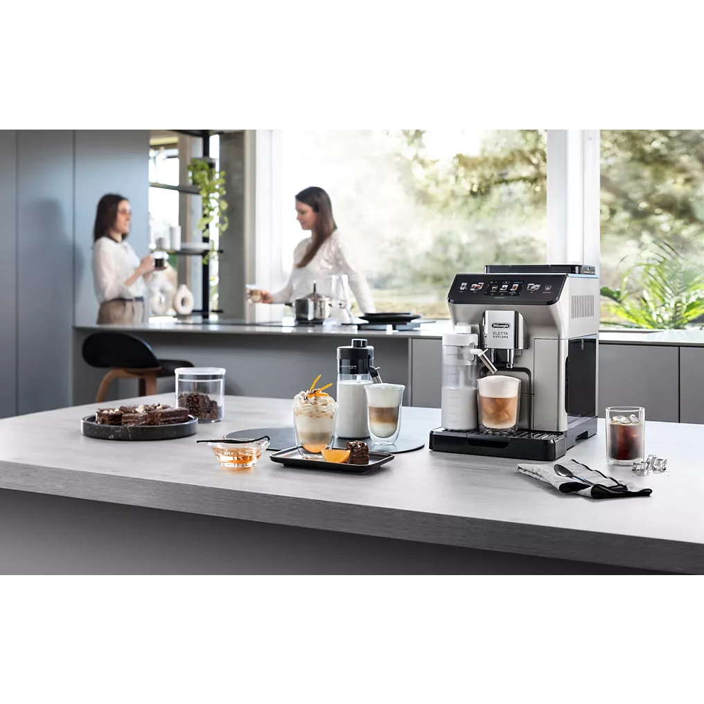 Kaffeevollautomat DELONGHI ECAM450.65.S Eletta Explore Silber – Bild 15