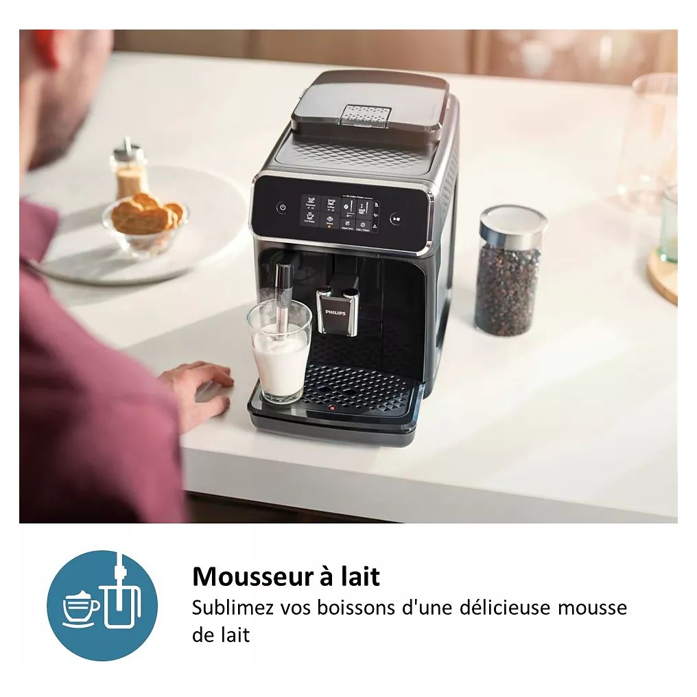 Kaffeevollautomat PHILIPS EP1220/00 Schwarz Matt Serie 1200 – Bild 7