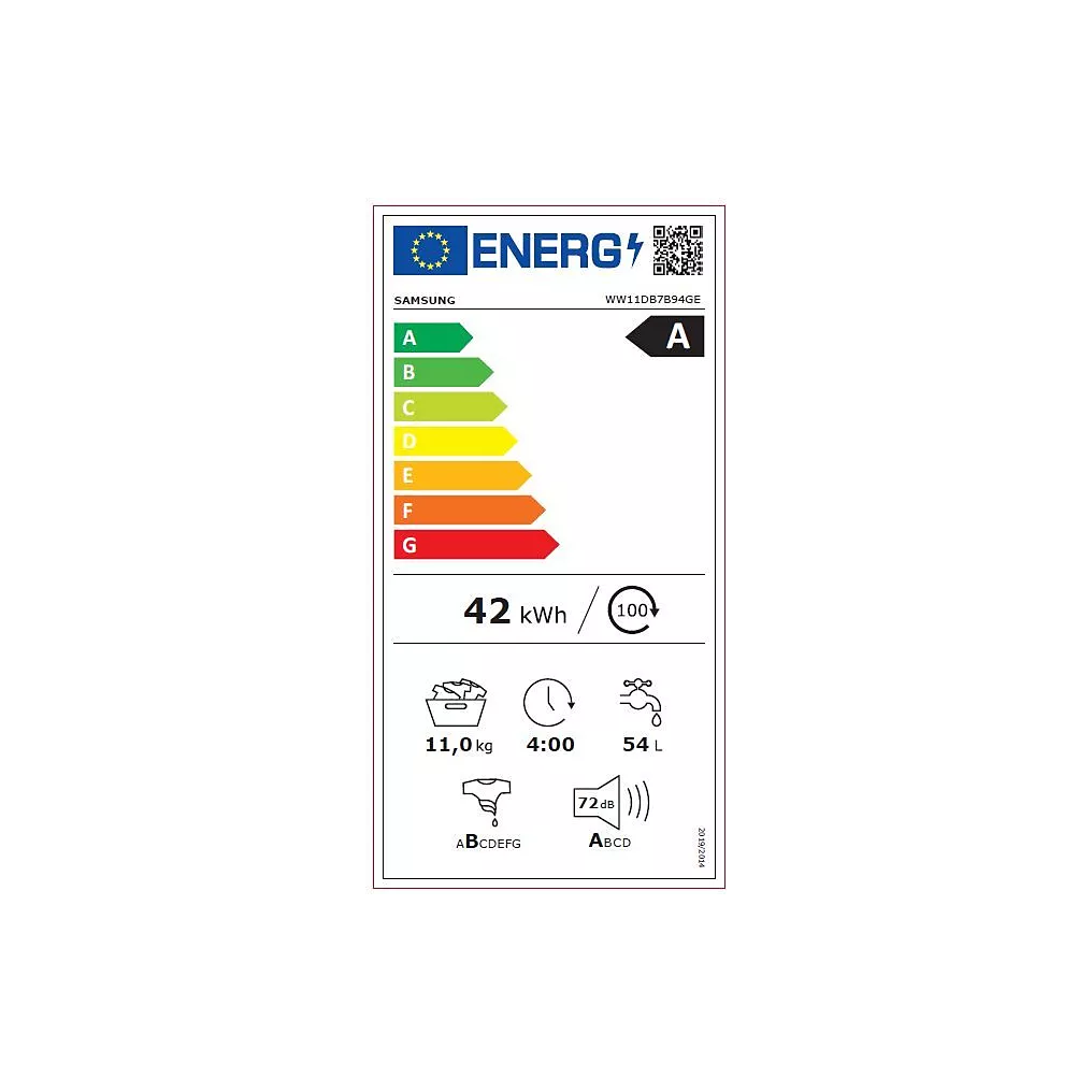 Frontlader-Waschmaschine SAMSUNG WW11DB7B94GE Bespoke AI – Bild 11