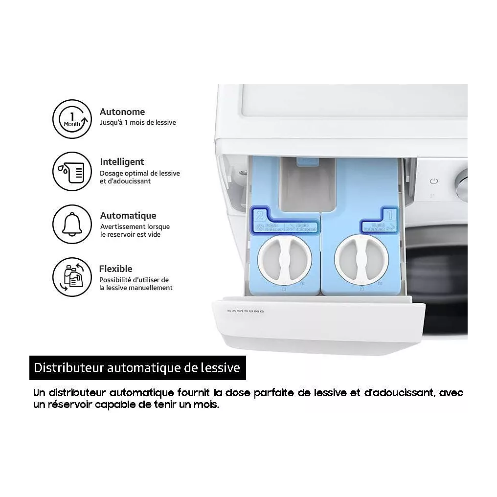 Frontlader-Waschmaschine SAMSUNG WW11DB7B94GE Bespoke AI – Bild 10