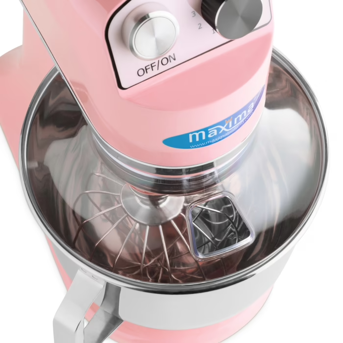Maxima Planetenrührmaschine 7 L – bis 2 kg Teig Rosa – Bild 12