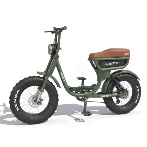 E-Bike Tandem-Cargo garrett miller city vert, bat simple, tout terrain8