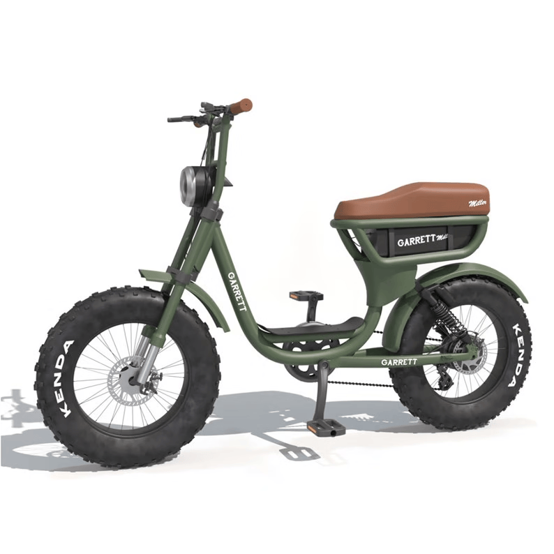 E-Bike Tandem-Cargo garrett miller city vert, bat simple, tout terrain8