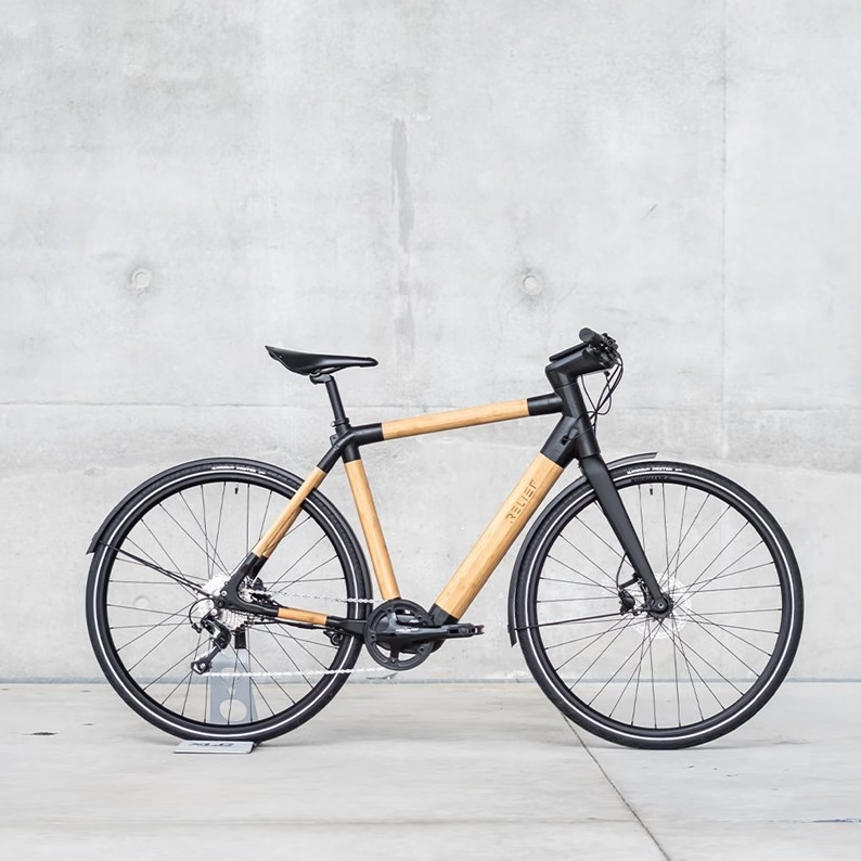 E-Bike in bambou relief