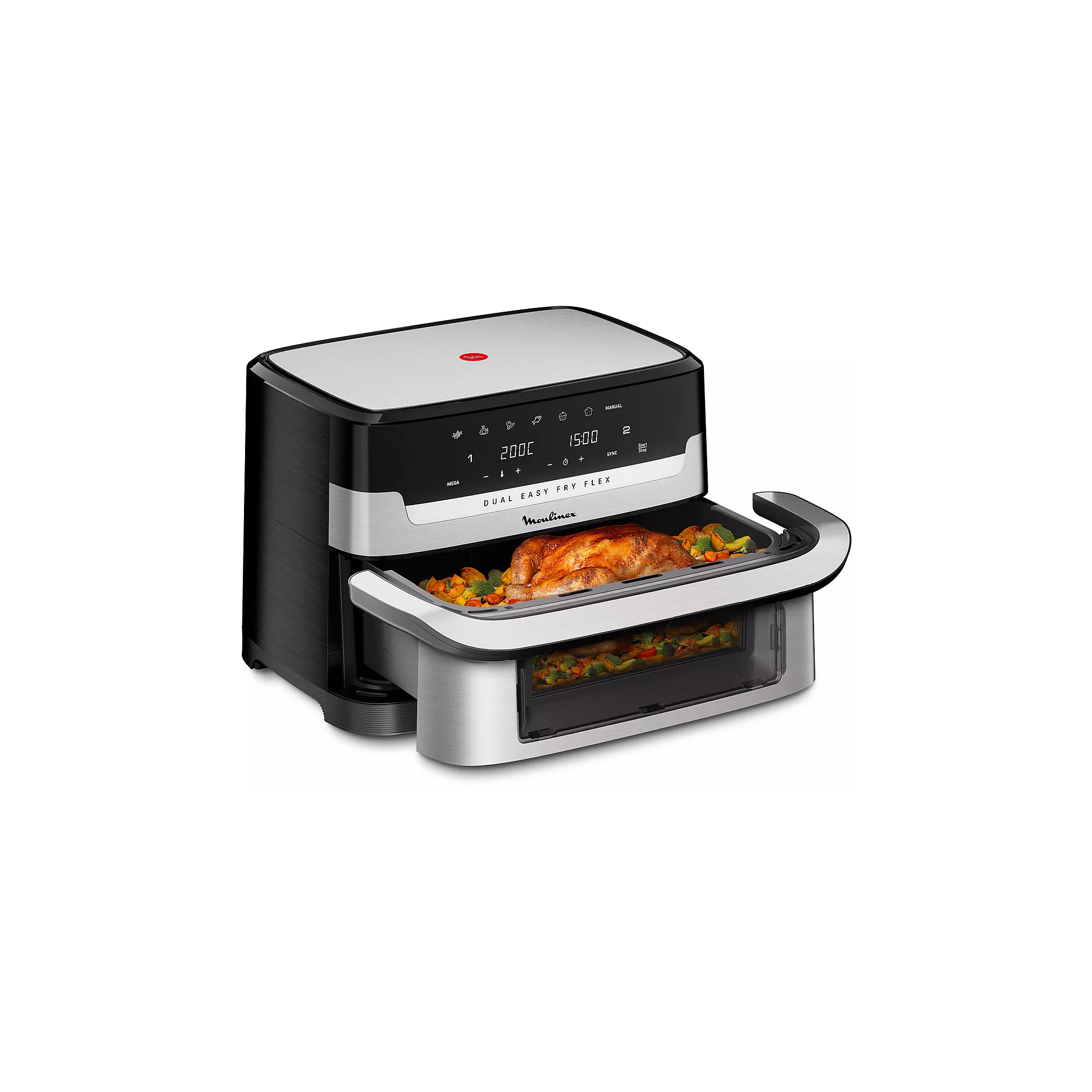 Heißluftfritteuse MOULINEX Easy Fry Dual Flex EZ922DF0 – Bild 6