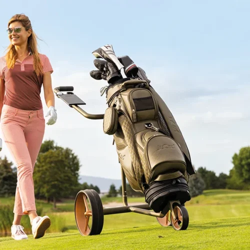 JuCad Carbon Travel Verde Rosé 2.0 Elektrischer Golfwagen