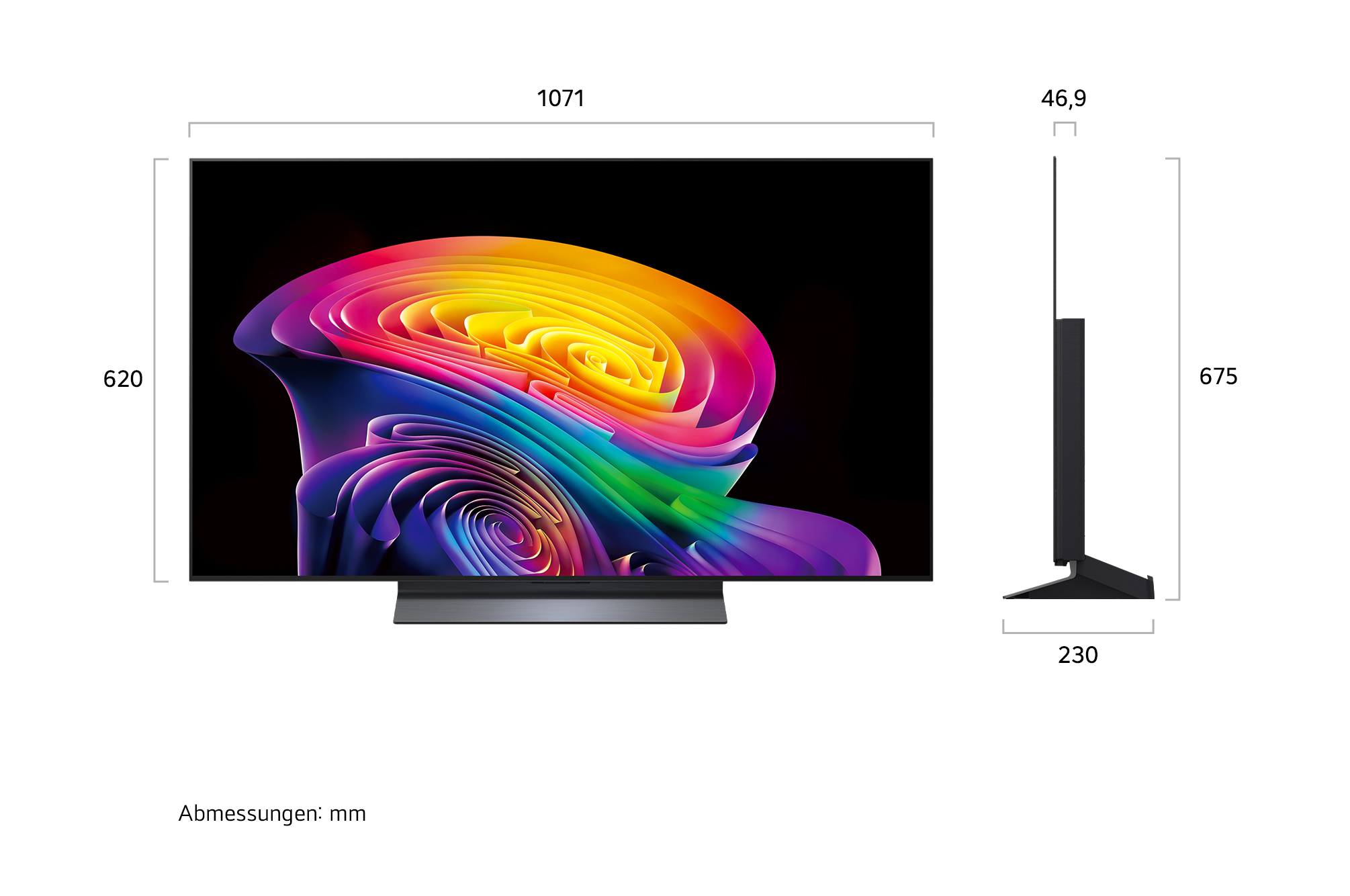 LG OLED48C68LA.AEU – 48 Zoll 4K OLED evo AI TV C6 inkl. Standfuß – Bild 3