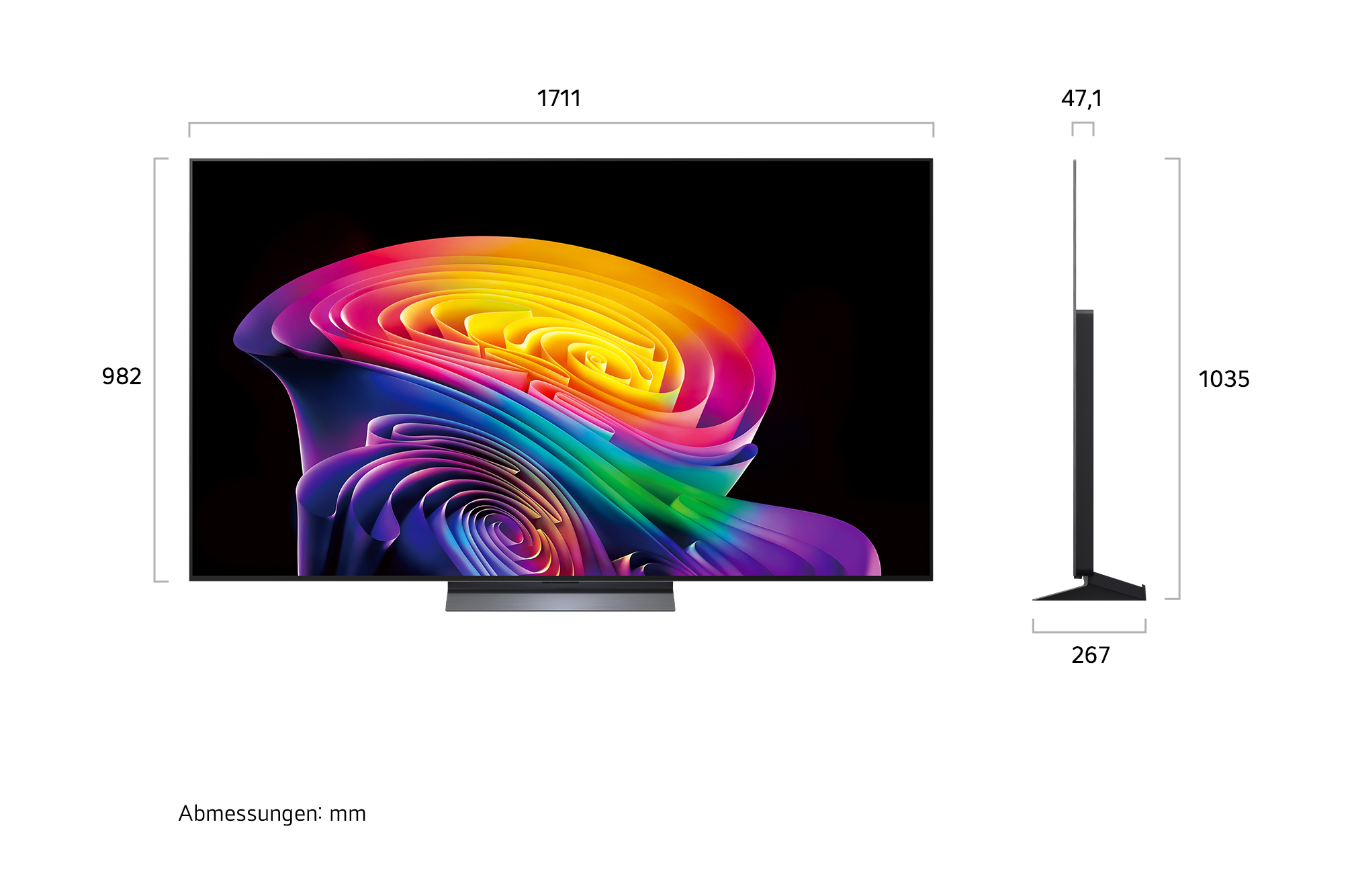 LG OLED77C68LA.AEU – 77 Zoll 4K OLED evo AI TV C6 inkl. Standfuß – Bild 3