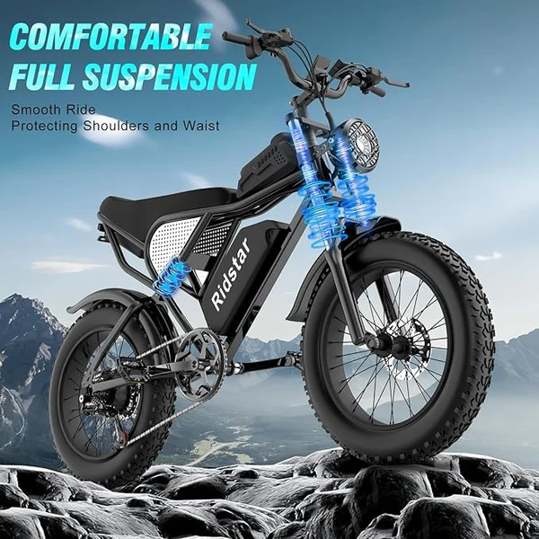Ridstar Q20 1500W 48V 20AH Fatbike E-Bike – Bild 2