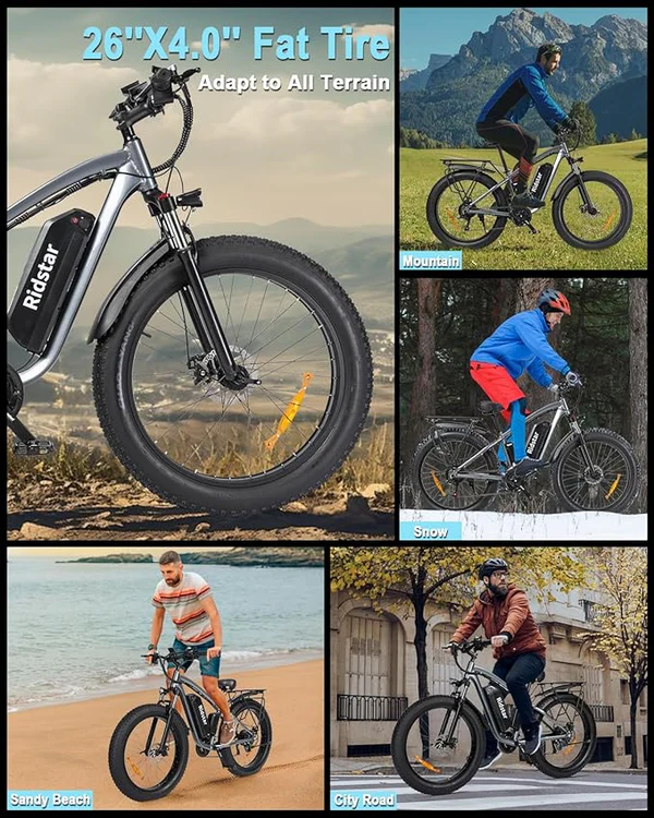 E-Bike Ridstar E26 Pro à Doppelmotor 2000 W 48 V 23 Ah – Bild 3
